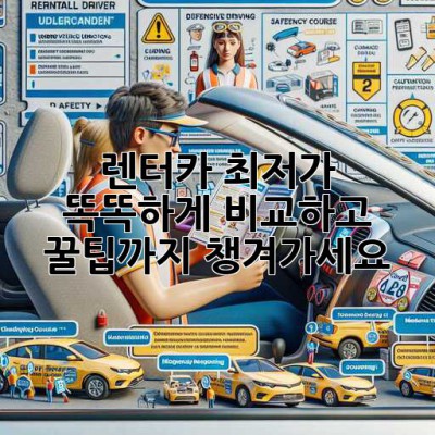 🚗 렌터카 최저가, 똑똑하게 비교하고 꿀팁까지 챙겨가세요! 🍯