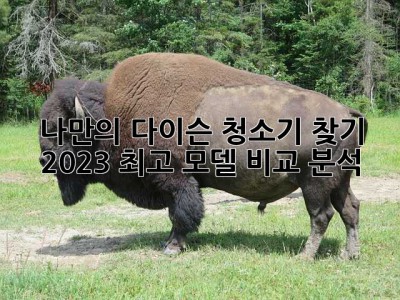 나만의 다이슨 청소기 찾기: 2023 최고 모델 비교 분석! ✨