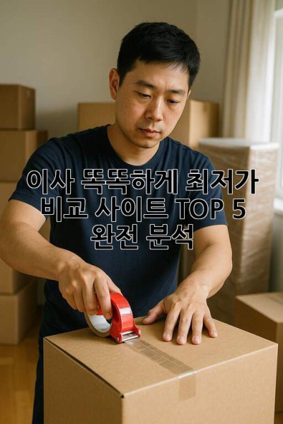 📦 이사, 똑똑하게! 최저가 비교 사이트 TOP 5 완전 분석 🚀