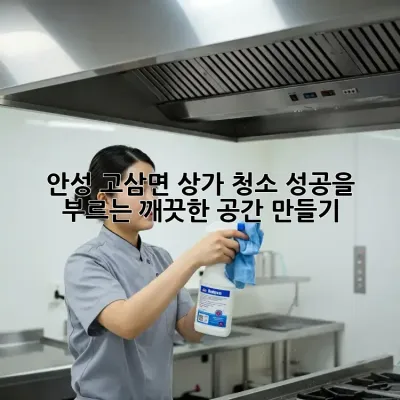 안성 고삼면 상가 청소, 성공을 부르는 깨끗한 공간 만들기 ✨