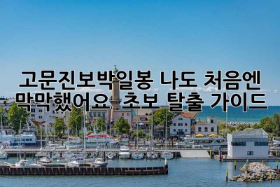 고문진보박일봉? 나도 처음엔 막막했어요!  초보 탈출 가이드
