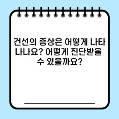 건선 완벽 가이드: 증상, 원인, 치료, 관리법 총정리
