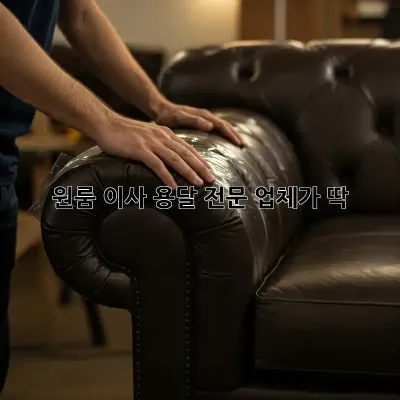 원룸 이사? 용달 전문 업체가 딱!