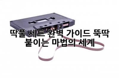 딱풀 세트 완벽 가이드: 뚝딱! 붙이는 마법의 세계 ✨