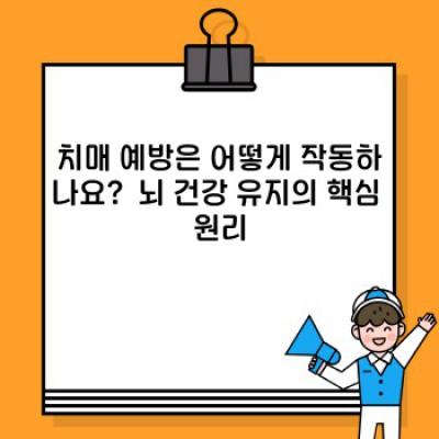 치매예방: 완벽 가이드 - 궁금증 해소 및 예방 전략